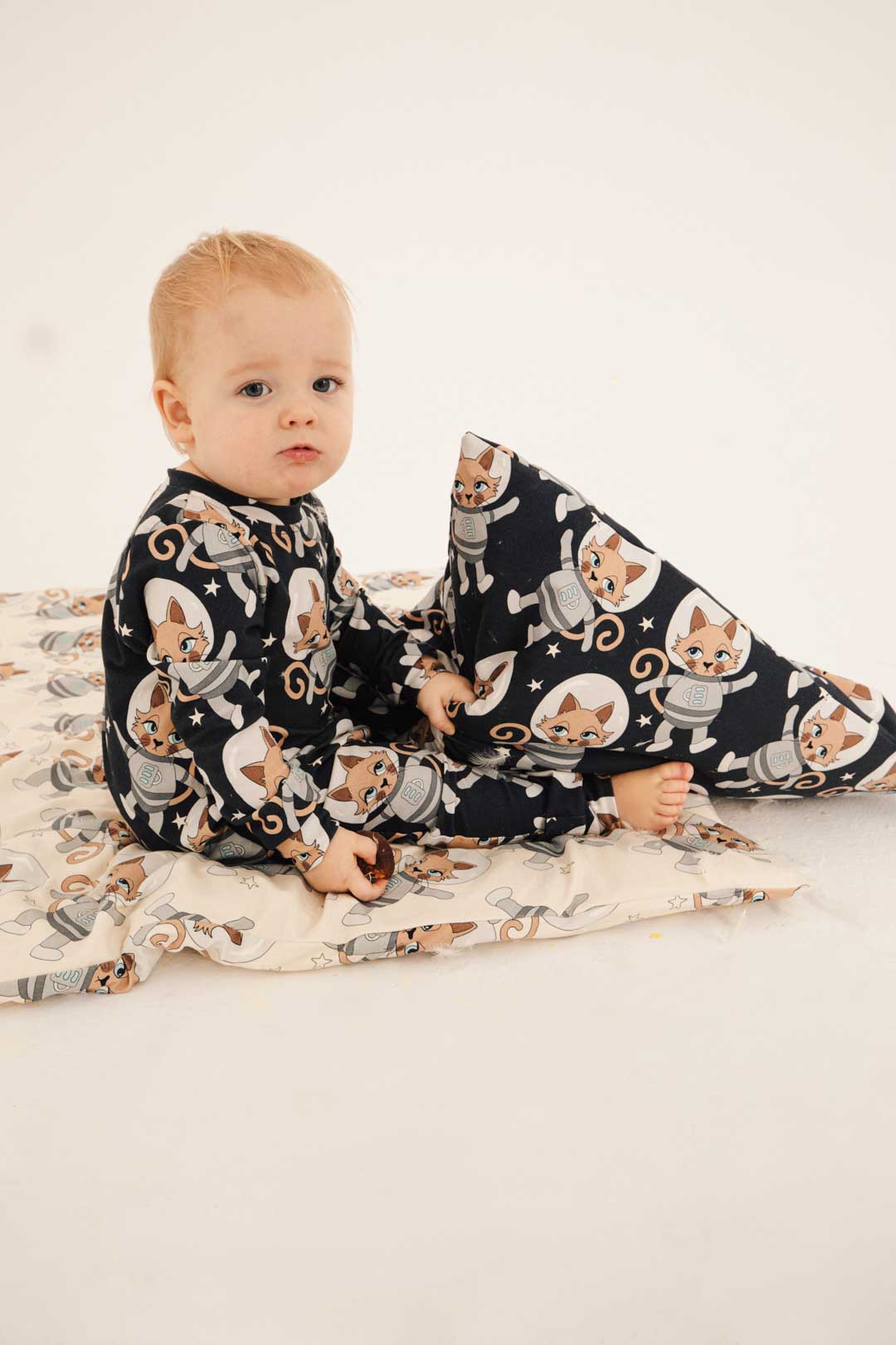 Dear Sophie - Astrocat Dark Baby Sleepwear