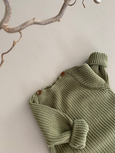 Guapoo - Button Knit Sweater - Pistachio