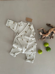 Guapoo - Fold over romper lime