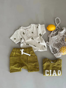Guapoo - Frottee shorts olive