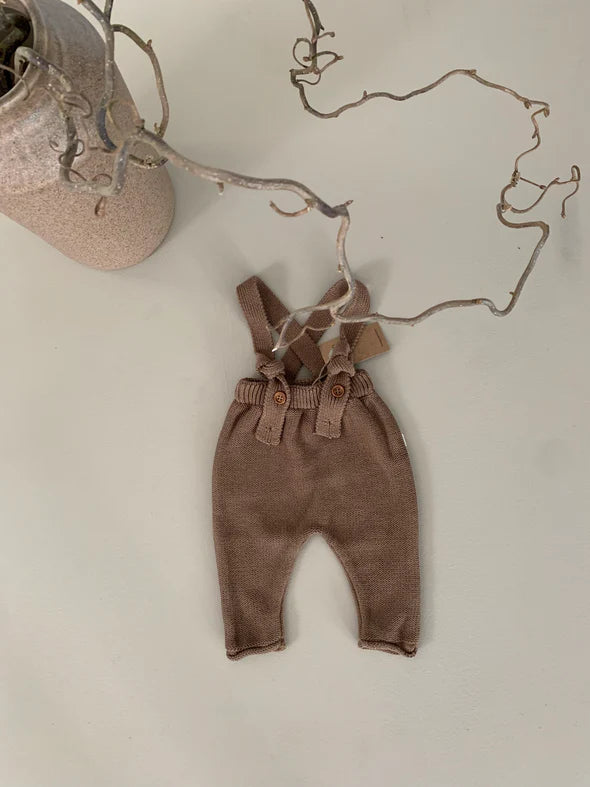 Guapoo - Knit Dungarees - Toffee