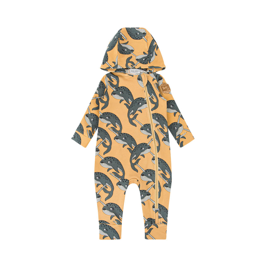 Dear Sophie - Narwhal Yellow Overall